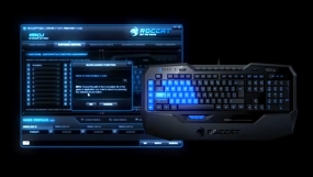 �ո� �̵� ���� 56���� Ű�� ����Ѵ�! ROCCAT ISKU ���̹� Ű����!!